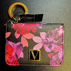 New -VICTORIAS SECRET Mini Wallet PURSE CARD KEYCHAIN